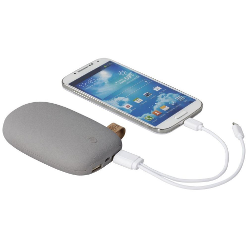 Изображение Внешний аккумулятор для телефона (iphone), планшета Pebble 7800 mAh, серый