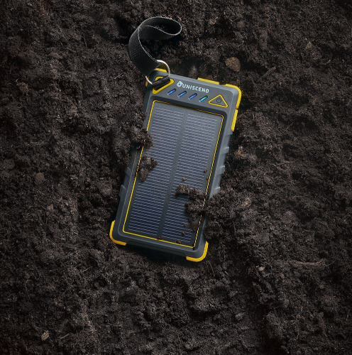 Изображение Защищенный внешний аккумулятор Uniscend с солнечной батареей 8000 мАч