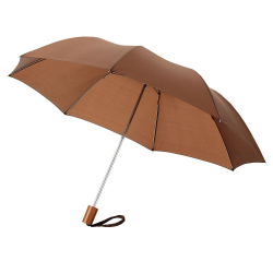 Зонт складной Nicea, 2 сложения, коричневый