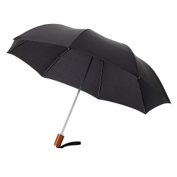 Зонт складной Nicea, черный, 2 сложения