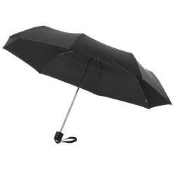 Зонт мужской складной Bernard, 3 сложения, черный