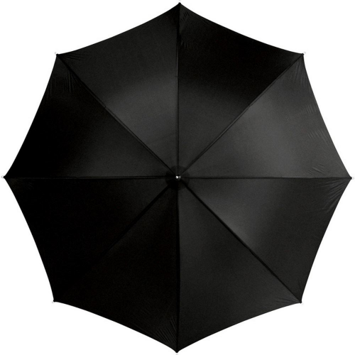 Изображение Зонт трость Jacotte, черный, большой купол (130 см)