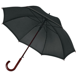 Зонт со светоотражающей полосой Unit Reflect, черный