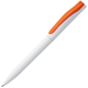 Изображение Ручка шариковая Pin, белая с оранжевым