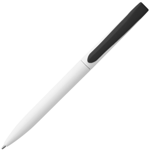 Изображение Ручка шариковая Pin, белая с черным