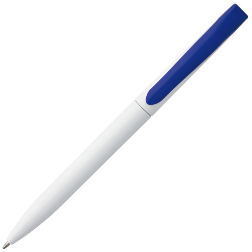 Изображение Ручка шариковая Pin, белая с синим