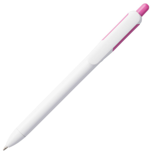 Изображение Ручка шариковая Bolide, белая с розовым
