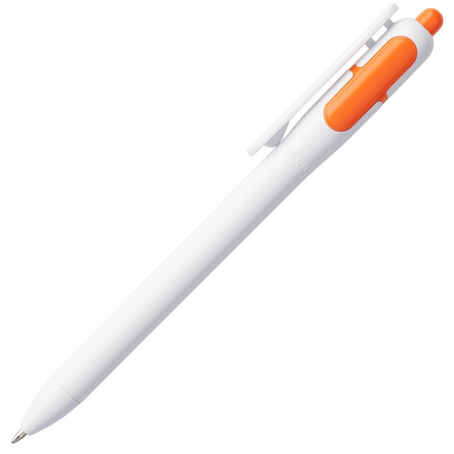 Изображение Ручка шариковая Bolide, белая с оранжевым