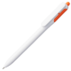 Изображение Ручка шариковая Bolide, белая с оранжевым