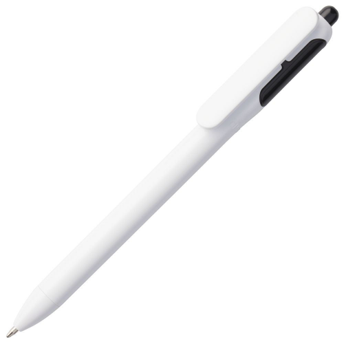 Изображение Ручка шариковая Bolide, белая с черным