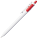 Изображение Ручка шариковая Bolide, белая с красным