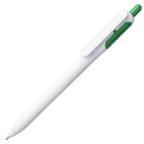 Изображение Ручка шариковая Bolide, белая с зеленым