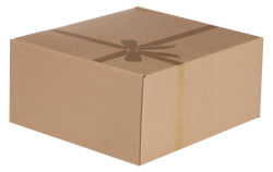 Коробка Крафт подарочная, самосборная, 24*21 см