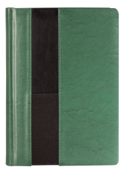 Ежедневник Футляр, датированный на 2019 год, зеленый, отделение для ручки
