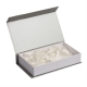 Изображение Коробка Блеск подарочная с крышкой на магните, серебристая, 18,5*10,5 см