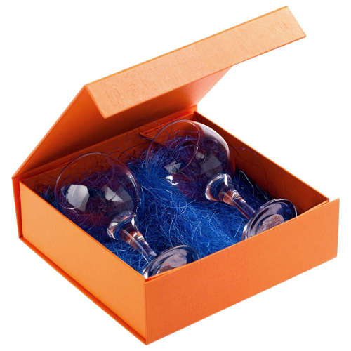 Изображение Коробка Joy раскладная на магнитах, оранжевая, 22,5*22,5 см