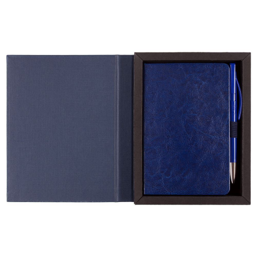 Изображение Набор подарочный Idea: авторучка и блокнот, синий