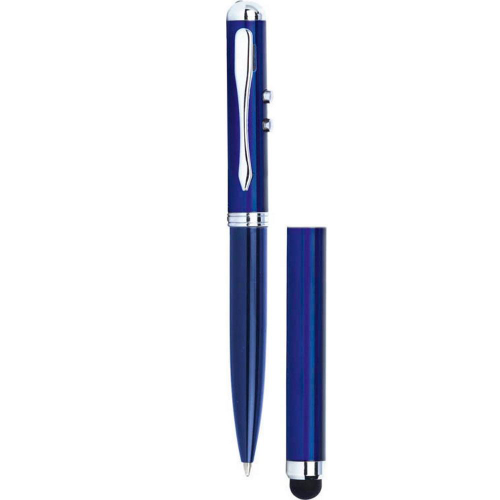 Изображение Ручка стилус шариковая Каспер 3 в 1 синяя
