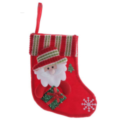 Носок для подарка Дед Мороз с гостинцем 