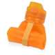 Изображение Складная бутылка Твист, мерная шкала, 500 мл, оранжевая
