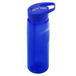 Спортивная бутылка с трубочкой для питья Start, синяя
