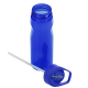 Изображение Спортивная бутылка с трубочкой для питья Start, синяя