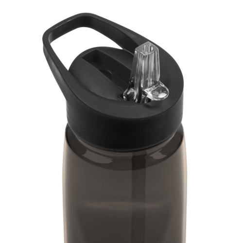 Изображение Бутылка с трубочкой спортивная Start, черная
