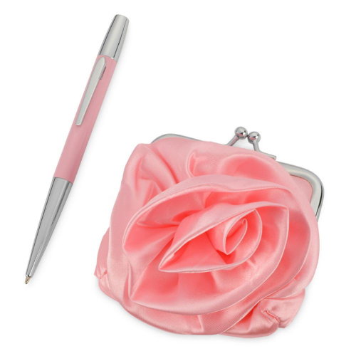 Изображение Набор подарочный: шариковая ручка и кошелек Роза