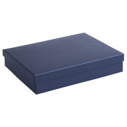Подарочная коробка Giftbox, синяя, 25,5*20 см