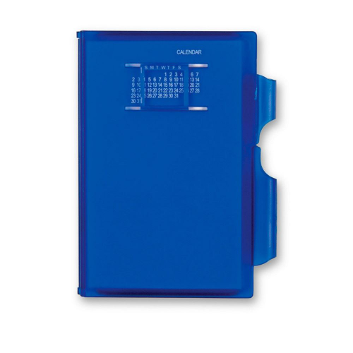 Изображение Записная книжка Альманах с ручкой и вечным календарем синяя
