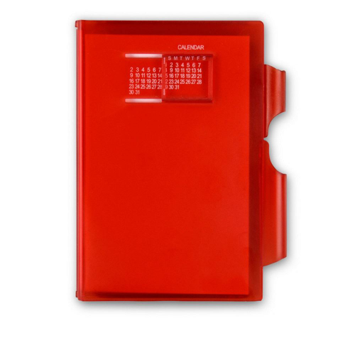 Изображение Записная книжка Альманах с ручкой и вечным календарем красная