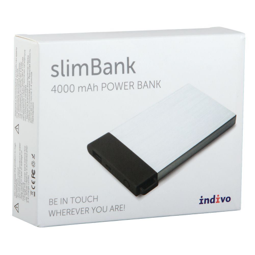 Изображение Внешний аккумулятор для телефона slimBank 4000 mAh