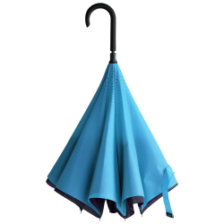 Умный зонт Наоборот (антизонт), сине-голубой