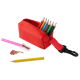 Изображение Набор Hobby с цветными карандашами и точилкой, красный