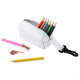 Изображение Набор Hobby с цветными карандашами и точилкой, белый