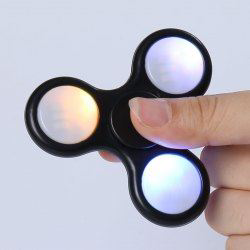 Fidget Spinner LED light, лопости с LED подсветкой, черный