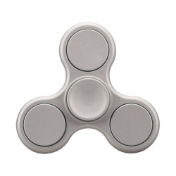 Fidget Spinner Deluxe, керамические подшипники, soft touch покрытие, серебро