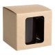 Изображение Коробка для кружки Window, крафт, 11,2*10,7 см