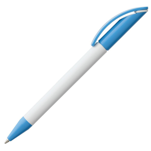 Изображение Ручка шариковая Prodir DS3 TPP Special, белая с голубым