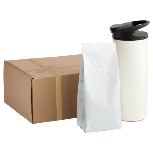 Изображение Кофе в зернах, в белой упаковке