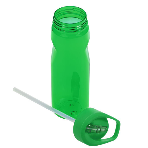 Изображение Спортивная бутылка Start с трубочкой, зеленая