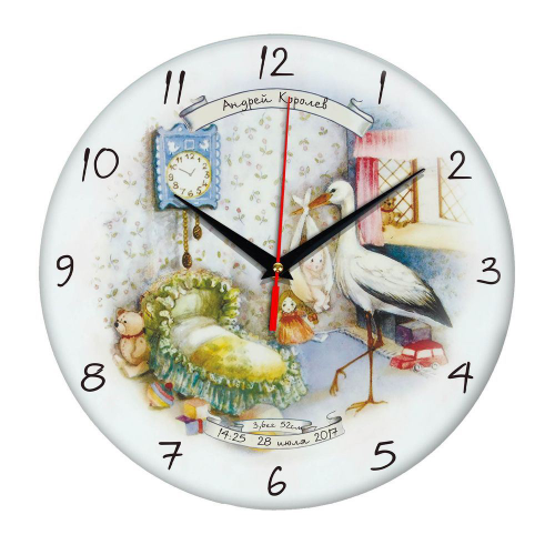 Изображение Часы настенные стеклянные Time Wheel