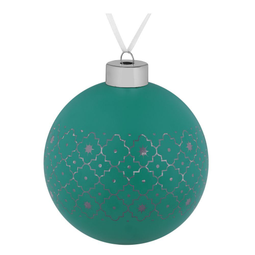 Изображение Елочный шар Chain, 10 см, зеленый 
