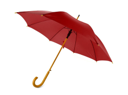 Зонт трость Радуга, полуавтомат, темно-красный