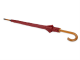Изображение Зонт трость Радуга с деревянной ручкой, бордовый