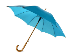 Зонт трость Радуга, полуавтомат, ярко синий