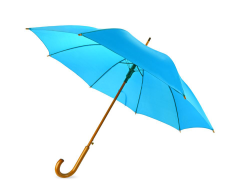 Зонт трость Радуга, полуавтомат, голубой