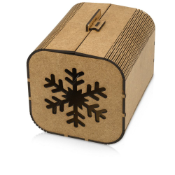 Подарочная коробка Снежинка, 12,5*12,5 см