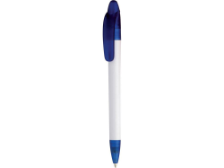 Ручка пластиковая шариковая Эвита, белая с синим