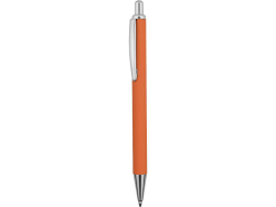 Ручка металлическая шариковая Хьюз, оранжевая